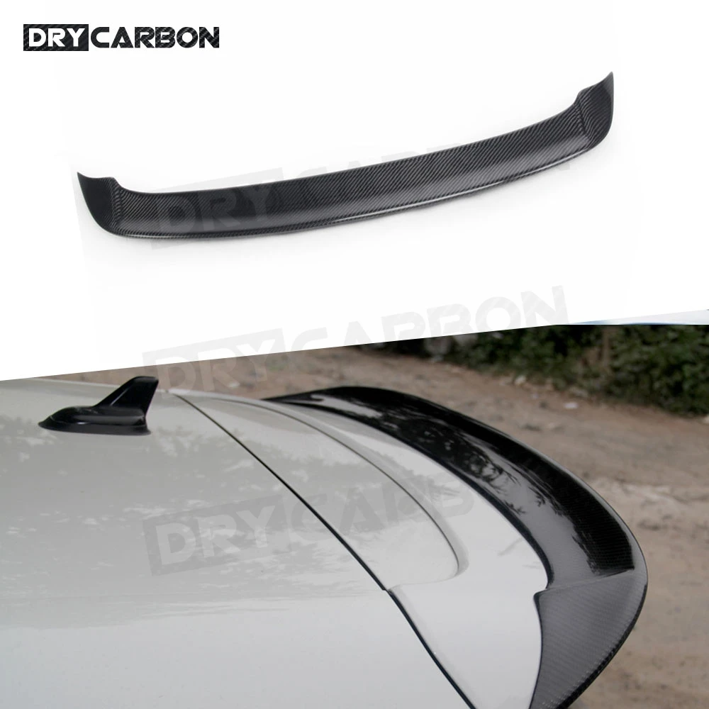 

Dry Carbon Fiber Rear Roof Spoiler Window Wings for Volkswagen VW Golf 6 VI MK6 GTI R20 2010 - 2013 R Style FRP Trunk Spoiler