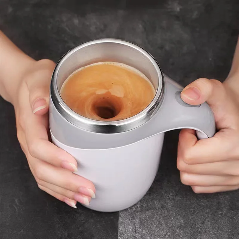 Automatic Stirring Cup Mug Rechargeable Portable Coffee Electric Stirring Stainless Steel Rotating Magnetic Home Drinking Tools
