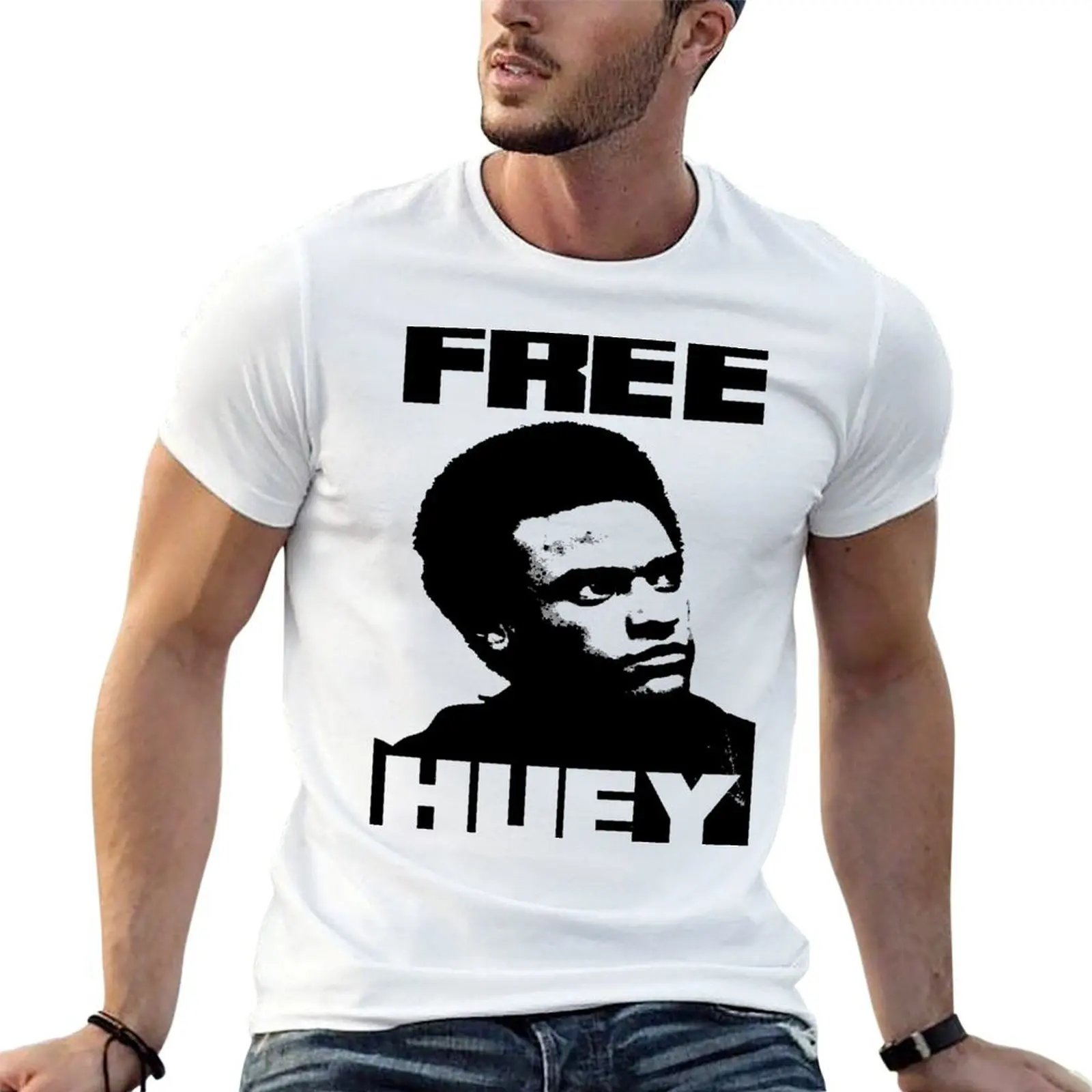 

FREE HUEY T-Shirt t shirts for man pack white man t shirts high quality luxury brand T-Shirt