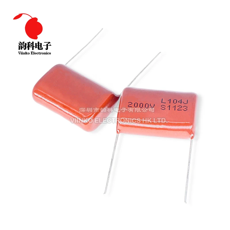 10pcs Metallized Polypropylene Film Capacitor 2000V 102 104 473 1NF 22NF 100NF 0.1UF 2000V 104J 102J 223J 473J 2KV CBB Capacitor