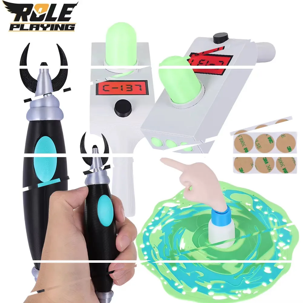 

Rick Cosplay Freeze Ray Prop Cartton Movie Morti Teleportation Guns Portal Costume Accessories Ornament Halloween Carnival Gift