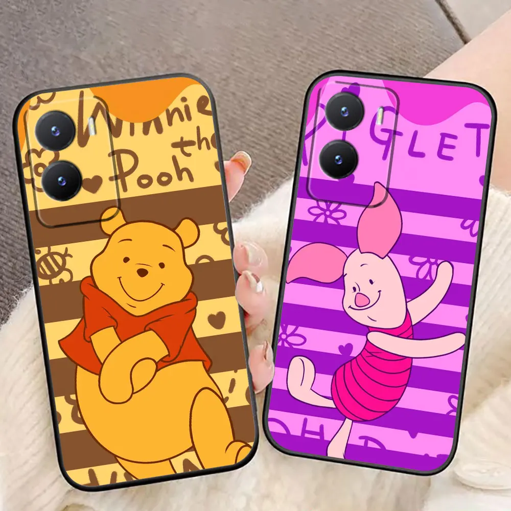 Winnie The Pooh Tiger Piglet Phone Case For VIVO Y93 Y78 Y76 Y72 Y51 Y50 Y36 Y35 Y33T Y31 Y28 Y27 Y22S Y21 Y20 PLUS 4G 5G Case