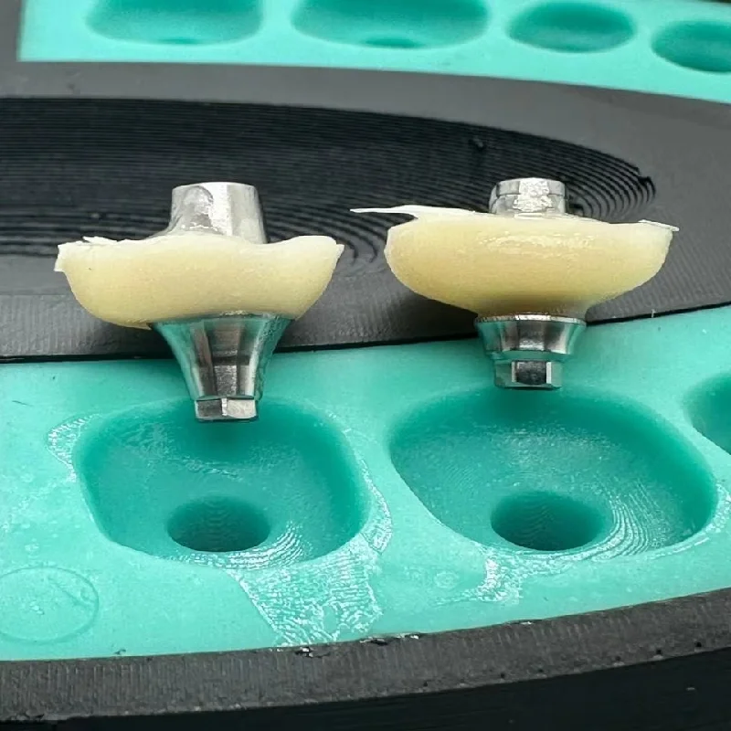 1Pcs Dental Implant Gingival Cuff Molder Silicone Plate Fit Straumann OSSTEM Nobel Dentium Abutment Cervical Forming Tool Screw