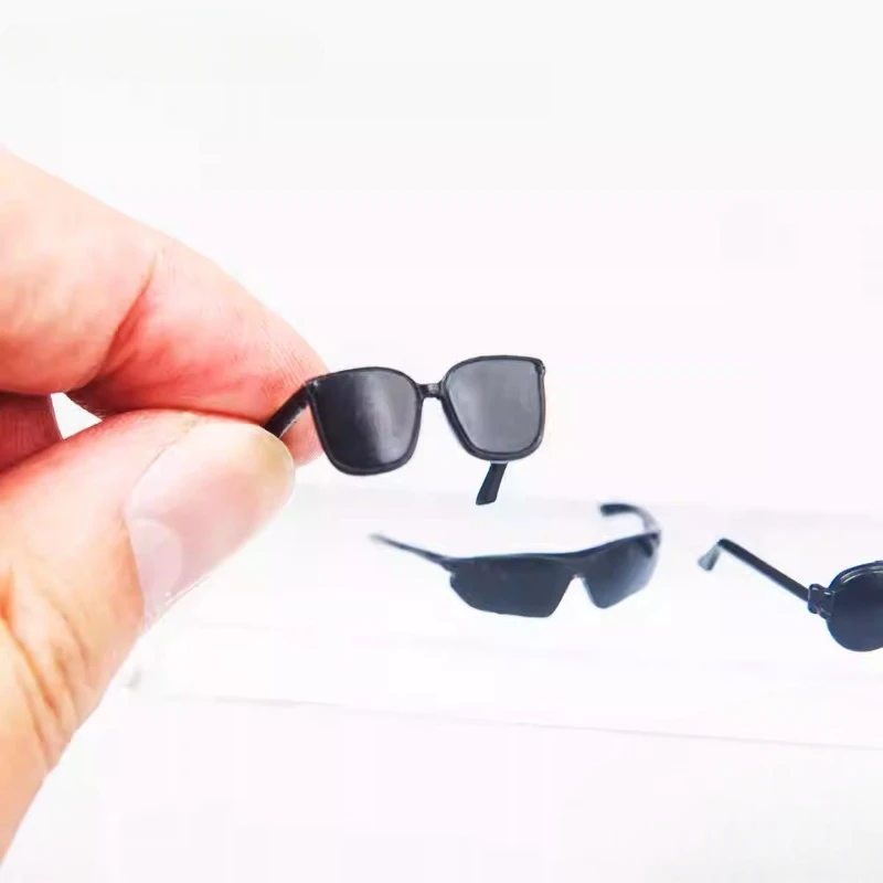 

TYM155 1/6 Все черные модные очки GM Спортивные солнцезащитные очки Три типа Модель для 12-дюймовой мужской солдатской головы Скульптурный дисплей