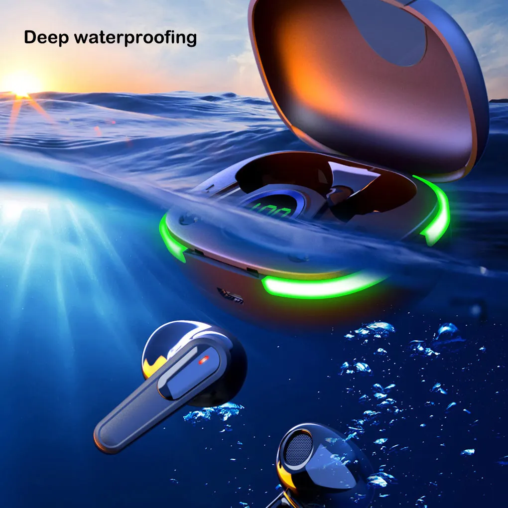 Bluetooth-compatible Headset Lossless Touch Control Headphones Earphones