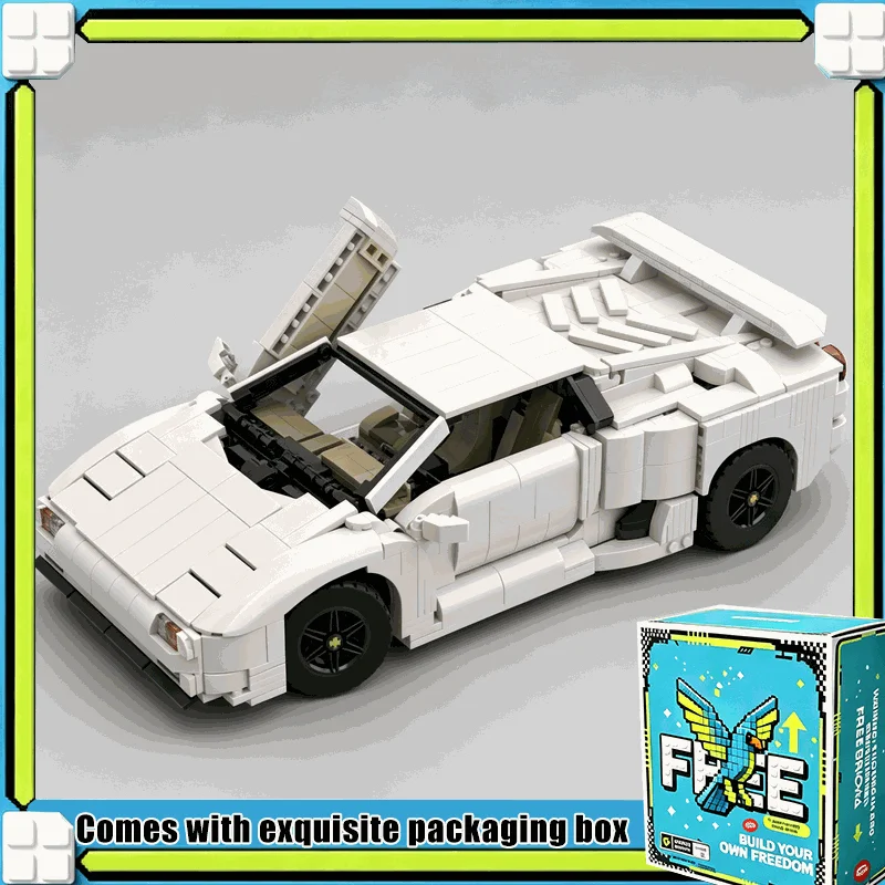 1116PCS Classic Super Sports Car Vehicle Model Custom Building Blocks DIY Creative Assembly Puzzle Toy Desk Ornament Gift