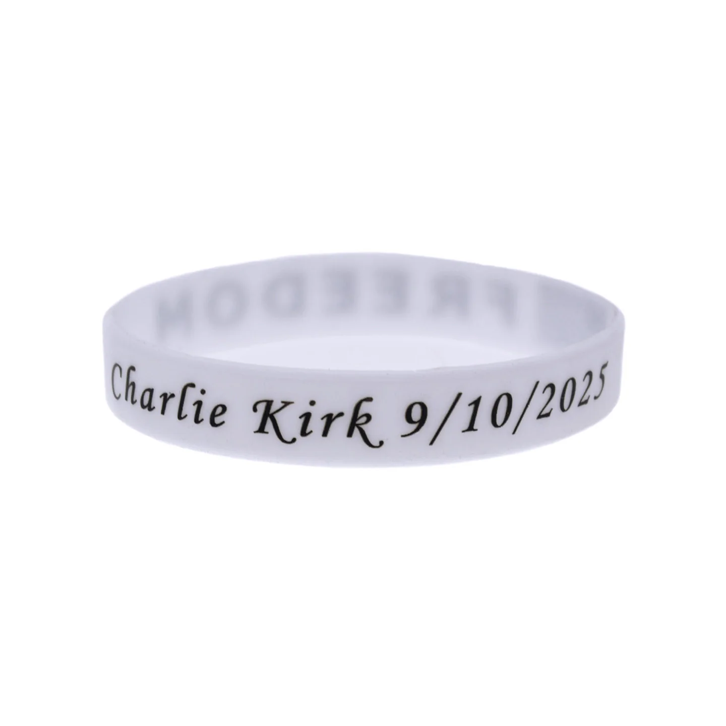 1 PC Freedom Silicone Rubber Bangle Turning Point U.S.A. Founder Bracelet Positive Energy Jewelry Wristbands