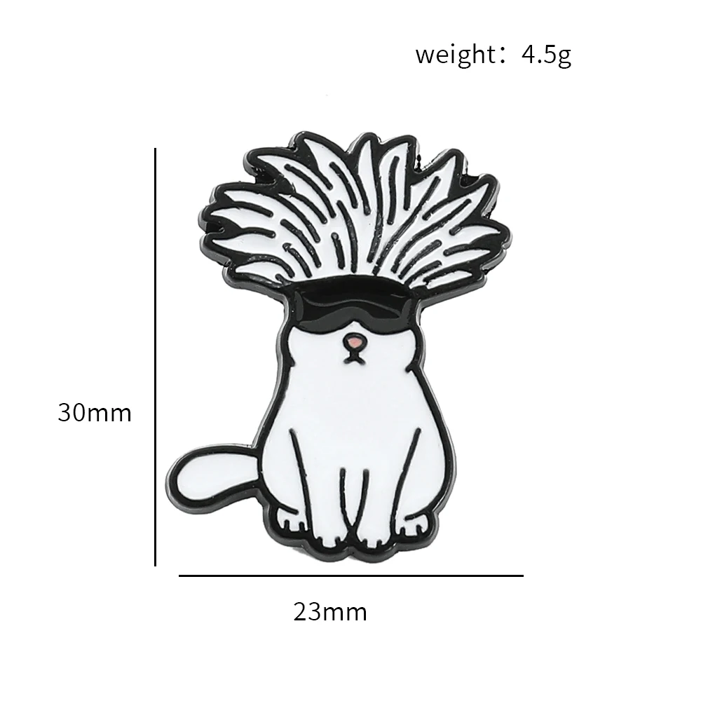 Cute Cool Boy Gojo Satoru Enamel Pins Cartoon Lapel Brooch Badge, Fashion Jewelry Accessories for Backpack Hat Clothing Fan Gift