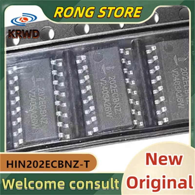 10PCS 202ECBNZ New Original HIN202ECBNZ-T HIN202ECBNZ  SOP16