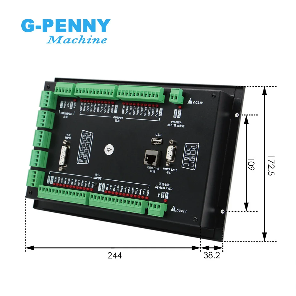 EU/RU/BR DDCS Expert Standalone Motion Controller Offline Controller Support 3 / 4 / 5 axis USB CNC Controller Interface