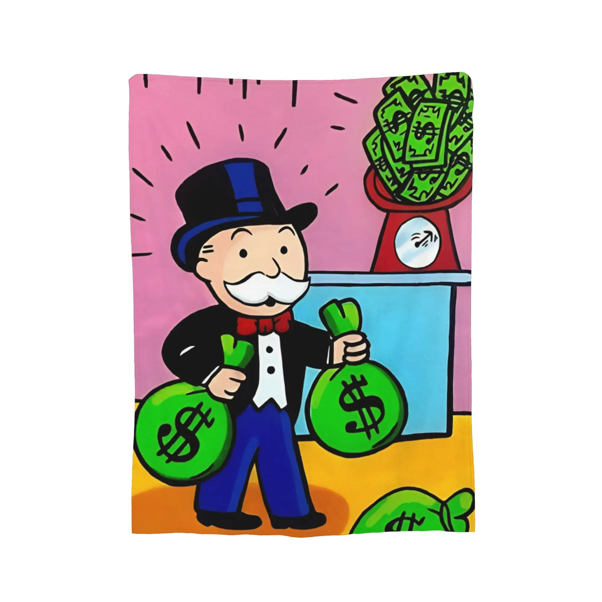 Coperta monopolicata per ragazzo ricco, dimensioni multiple, coperte super morbide e calde per divano, divano e letto