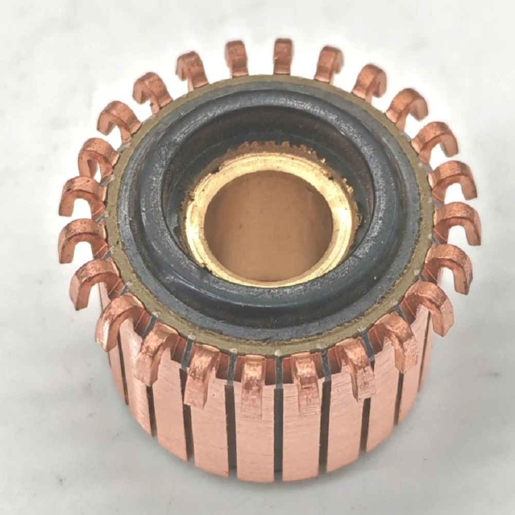 

Commutator for DC Motors 24P Copper Hook Style Size 25.5x9x17(18.8)mm OD ID Total Height Compatible with DHY 3153