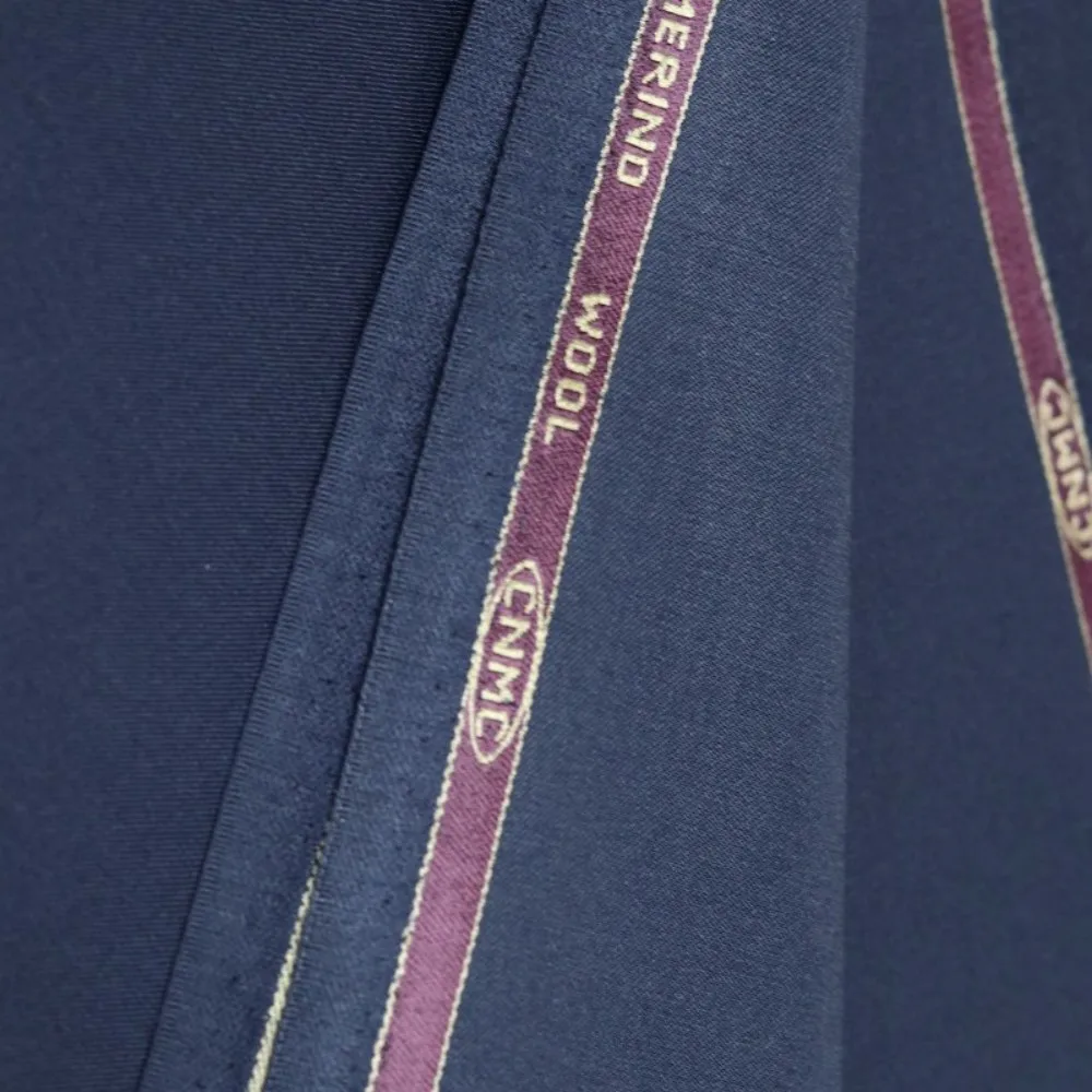 High Quality Anti-Static Wool Tencel Gabardine Dark Navy Fabric Cloth Fabrics For Sewing Business Suit Uniform Trousers Material