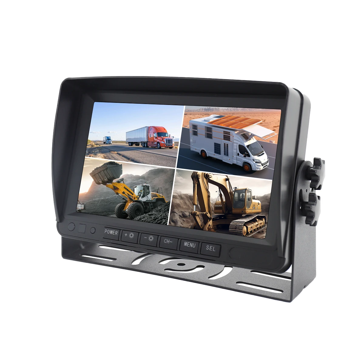 LaBu Official-Website 7 inch 4CH Rear View Camera Monitor Truck Tarking System Car Electronic Devices For Trucks Buses