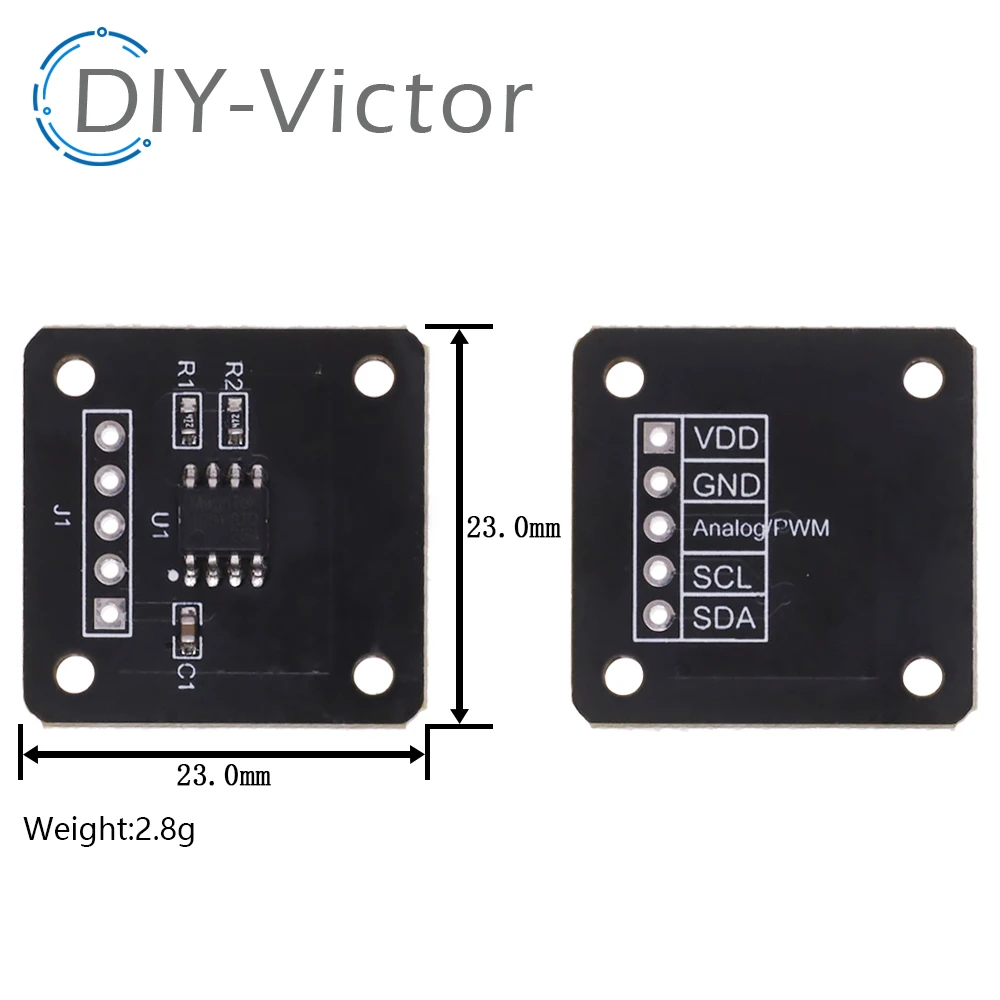 MT6701 magnetický enkodér magnetický indukce úhel měření senzor modul 14bit vysoký precizní namísto z AS5600