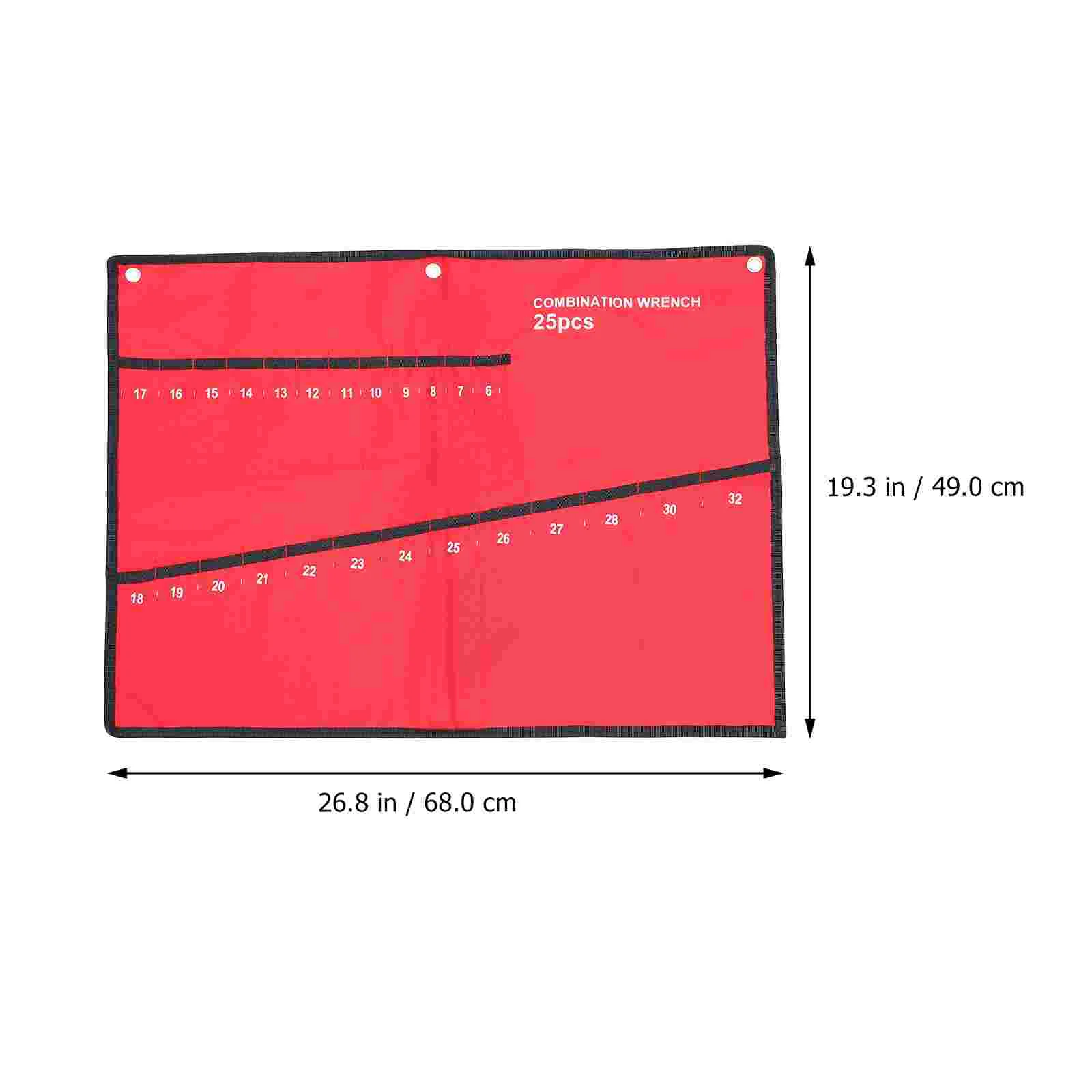 25-delige gereedschapstas Oxford stoffen moersleuteltasje Canvas opslag ganizer Multifunctionele draagbare grote capaciteit kit voor mechanica