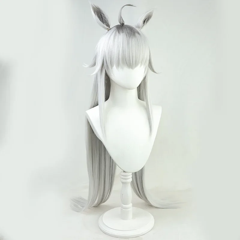 วิกผมคอสเพลย์ อุมา มุสุเมะ พริตตี้ เดอร์บี้ โอคุริ พร้อมหู สำหรับงานปาร์ตี้ คอสเพลย์ อนิเมะ เกม  วัสดุใยสังเคราะห์ ทนความร้อน