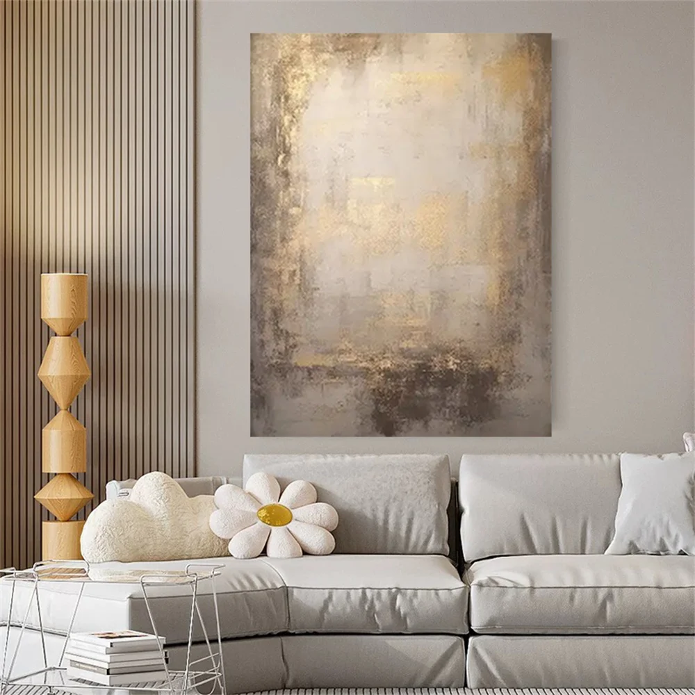 

100% Handmade Original Oil Paintings Modern Abstract Wall Art Picture Top Gold Mural Paint For Home Living Room Decor Pattern