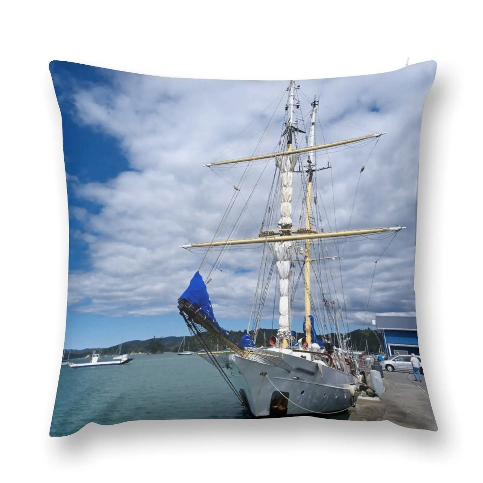 The two-masted Brigantine.........' Robert C. Seamans ! Throw Pillow Cushions Home Decor Luxury Sofa Cushions pillow