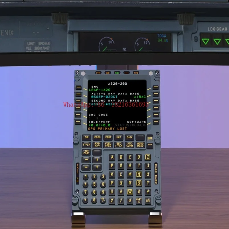 A320 MCDU Simulated Flight Peripherals CDU Real Size P3D