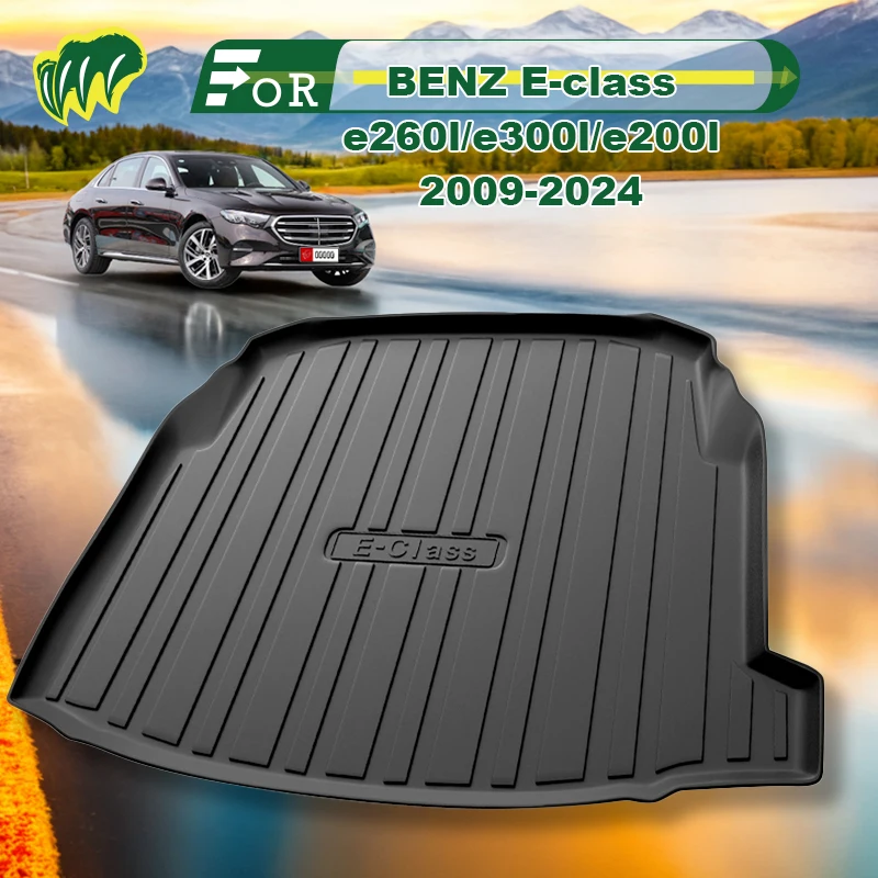 

For BENZ E-class e260l/e300l/e200l Custom Fit Car Trunk Mat All Season Black Cargo Mat 3D Shaped Laser Measured Trunk Liners