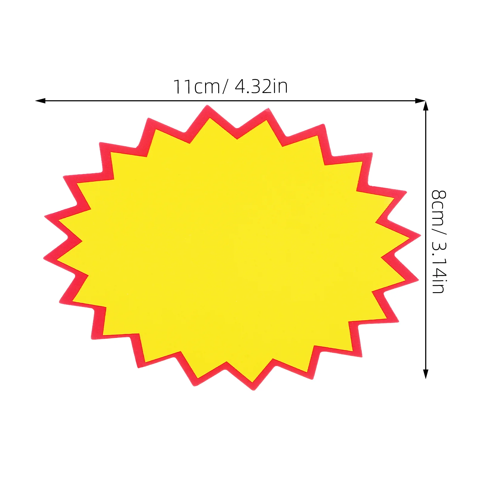 100 peças etiqueta de papel adesivos sinais de venda para loja de varejo 1100x800x001cm suporte de preço de exibição