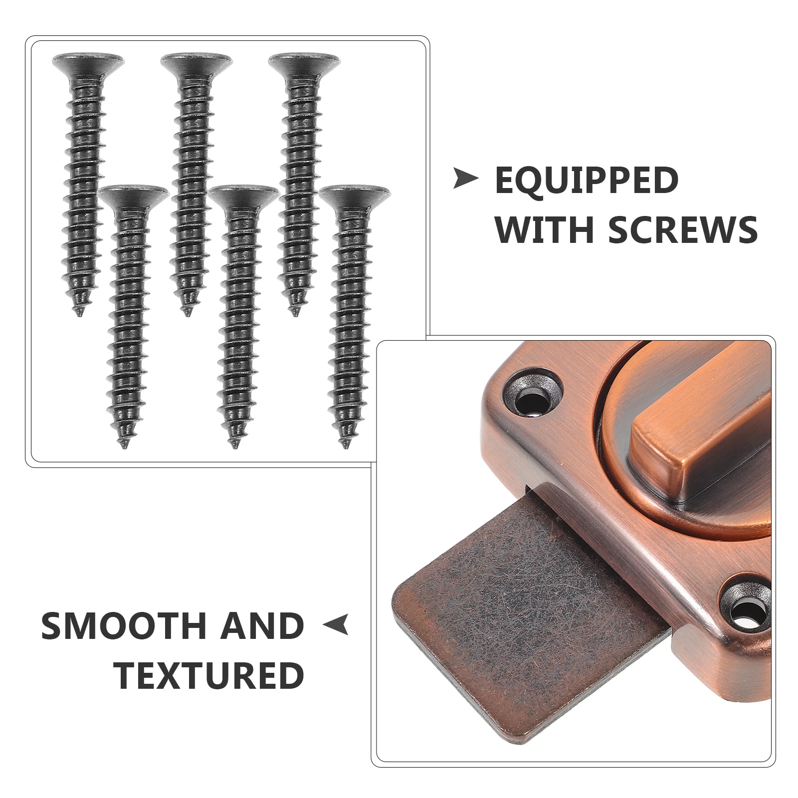 

Door Latch Lock Slide Bolt For Inside Door Safety Bedroom Bathroom Stall Shower Screen Attic Security Bar Hardware