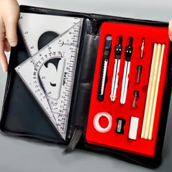 Mechanical drawing tool set, compass for professional drawing, engineering drawing tool kit for college students, engineering dr