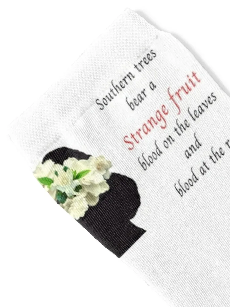 BILLIE HOLIDAY STRANGE FRUIT SILHOUETTE Socks custom sport Male Socks Women's