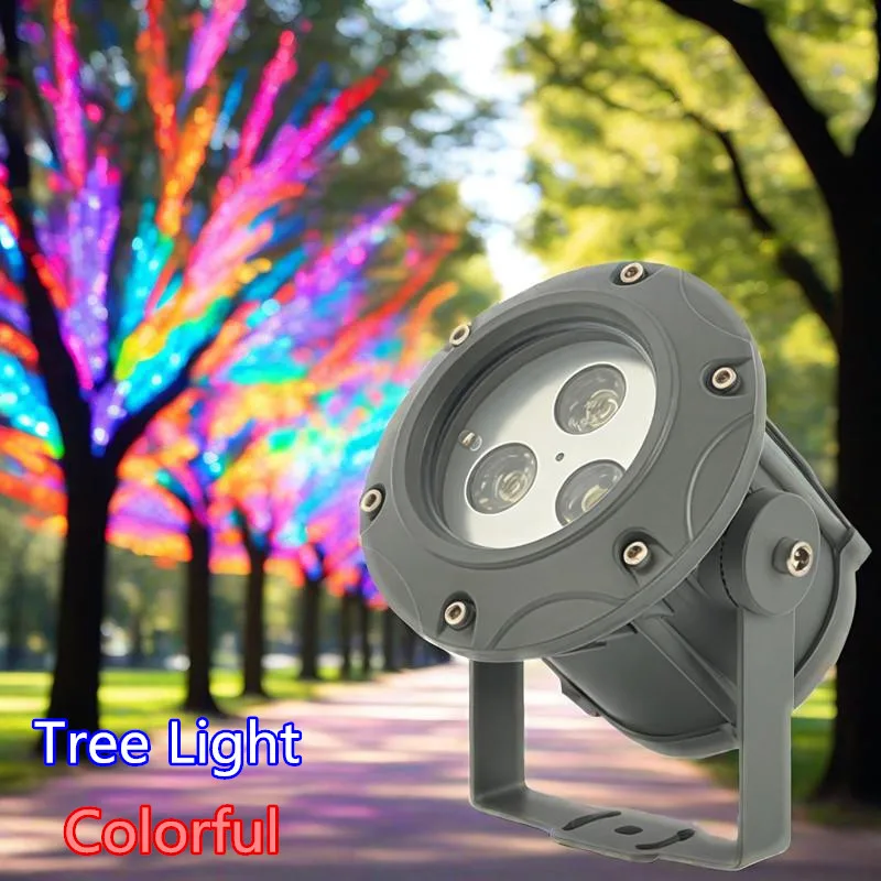 

3W 6W Balcony Brightening Lights Outdoor Street Spotlight Garden Landscape Lighting RGB Lawn Lamp AC220V for Gazebo Park Yard
