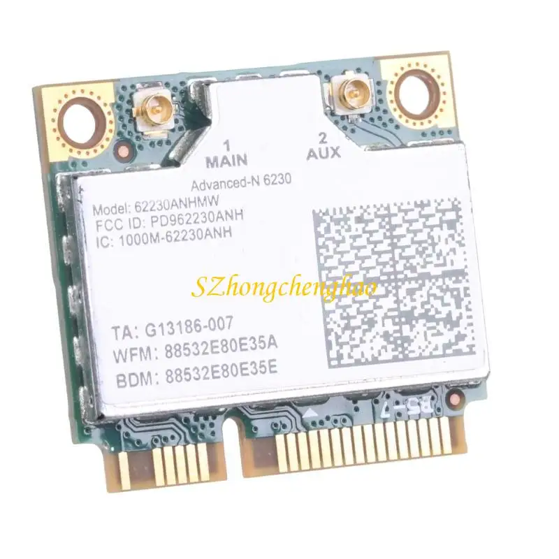 300Mbps 62230ANHMW Half Mini PCIe WiFi Card Wireless WiFi Card 802.11AC Bluetooth-compatible 2.4G/5GHZ Wireless Card 601D