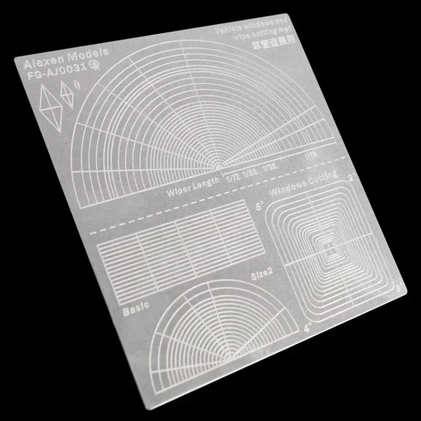 Alexen AJ0031 Metal Cutting Mat Mud Splash Window Wiper Cover Assembly Model Building Tools for Military Model DIY Accessories