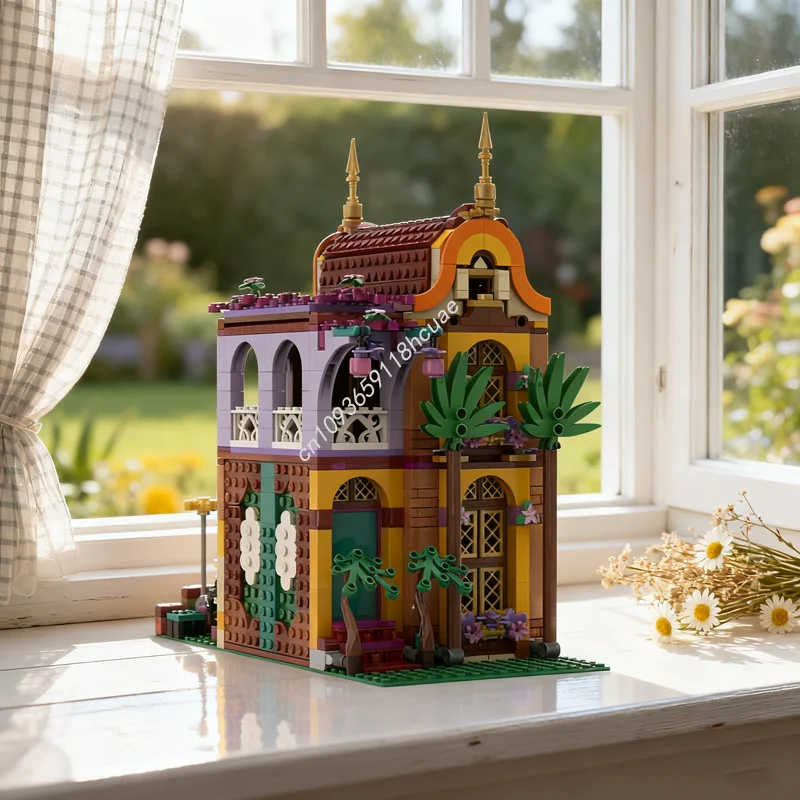 

1005 шт. MOC зачарованный дом, дисменоненная модель, строительные блоки, сборка рождественских подарков, игрушка «сделай сам», креативная идея, образование для детей