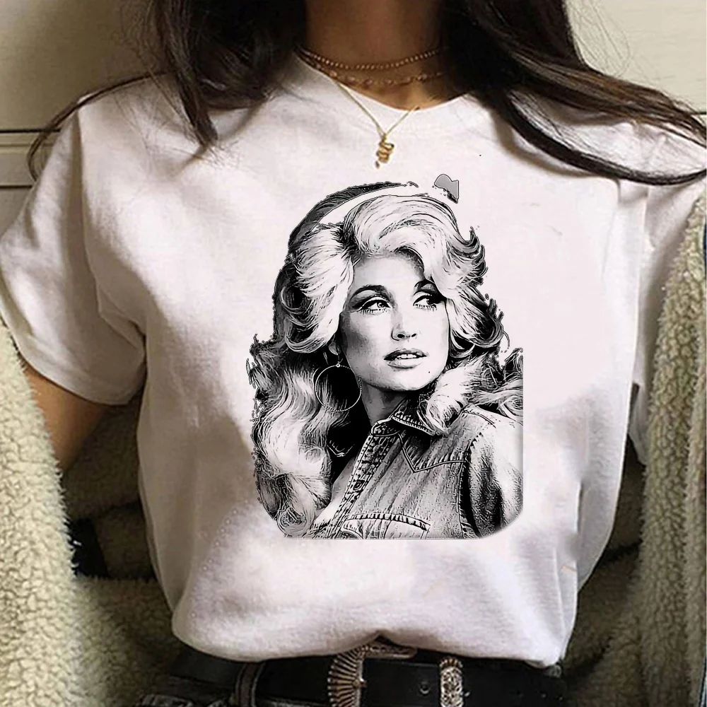 Dolly Parton shirt female anime cutecore japanese tshirt clearance sales cute emo y2k gothic