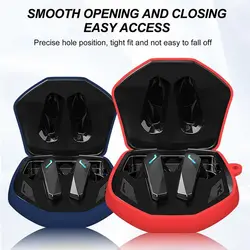 Soft Silicone Earphone Storage Box Shockproof Dustproof Wireless With Hook and Loop Headphone Case For Lenovo GM2PRO