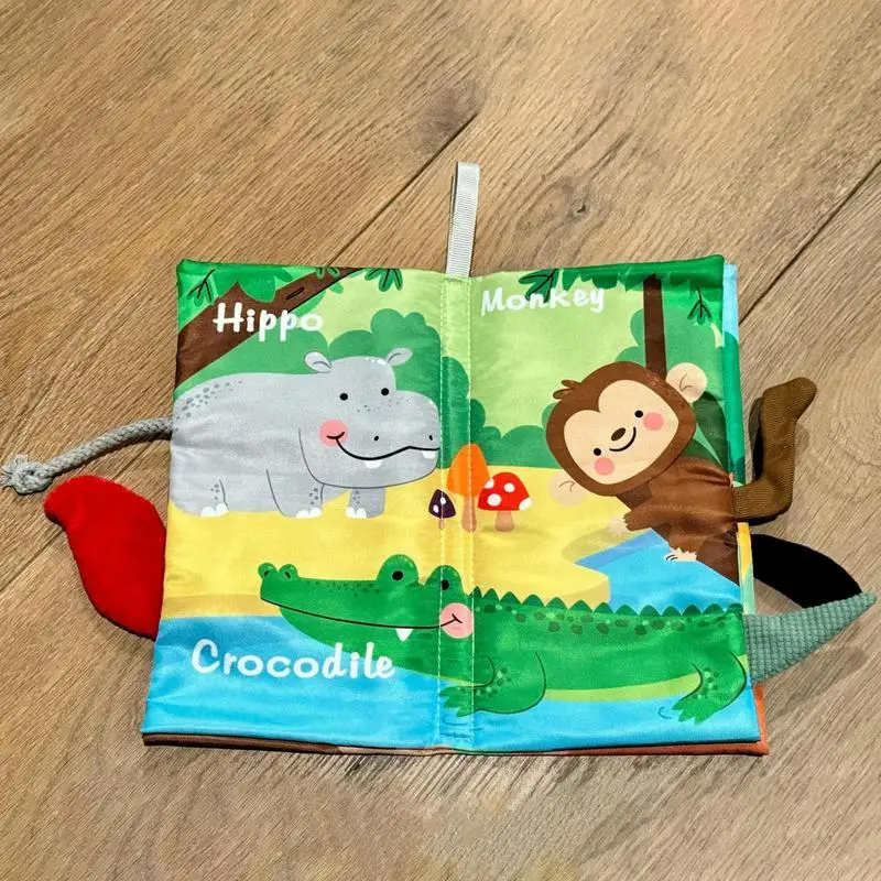 Crinkle Books Touch And Feel Cloth Soft Crinkle Books For Toddler Fabric Soft Toddler Cloth Books 3D Toddler Story Cloth Book