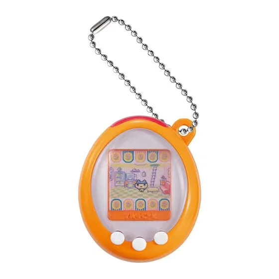 Bandai Tamagotchi 4.0 Simulatin Round Mini Simulation Pendant Capsule Toys Nostalgia Bag Decoration Model 3-4cm (Just Pendant)