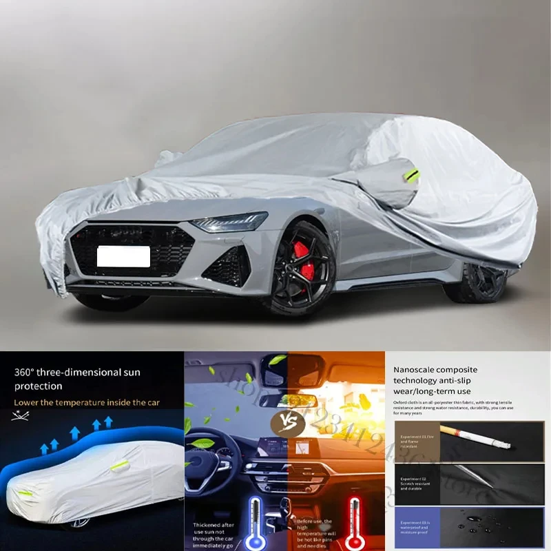 

For Audi-RS7 Auto Anti snow Anti dust Anti-uv Anti peeling paint And Anti Rainwater 210t car cover Car cover protection