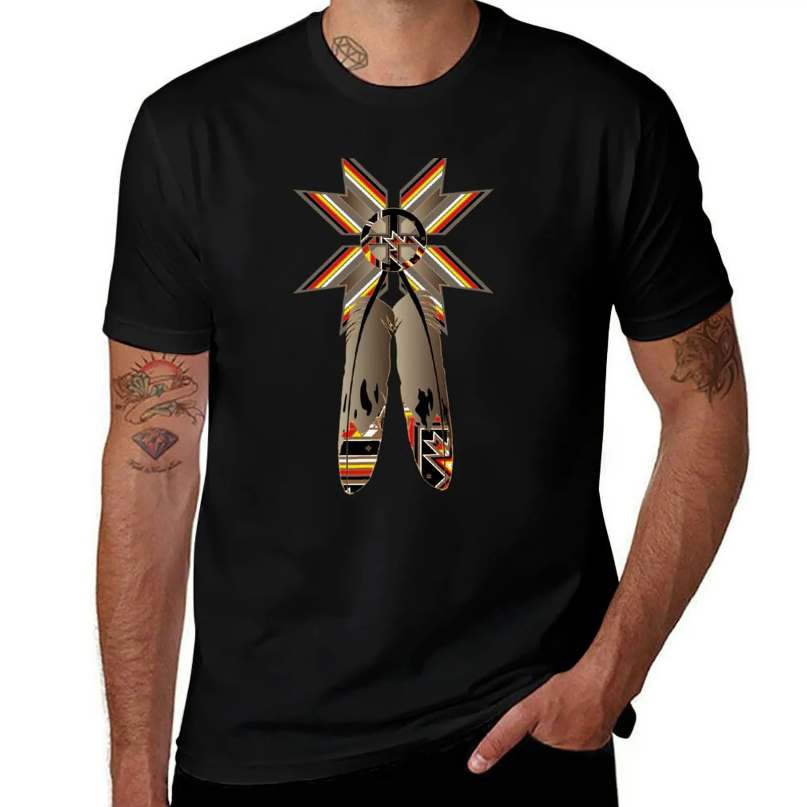 

Lakota Design T-Shirt man t shirt cotton man t shirts graphic T-Shirt