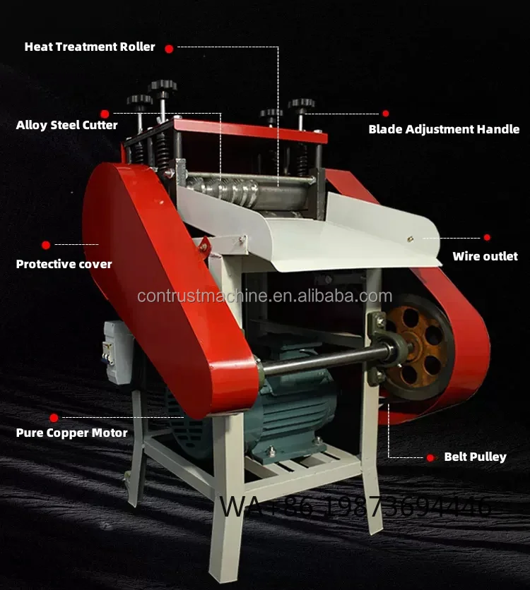 

Automatic Electric Copper Wire Stripping Machine, Industrial Cable Peeling Equipment
