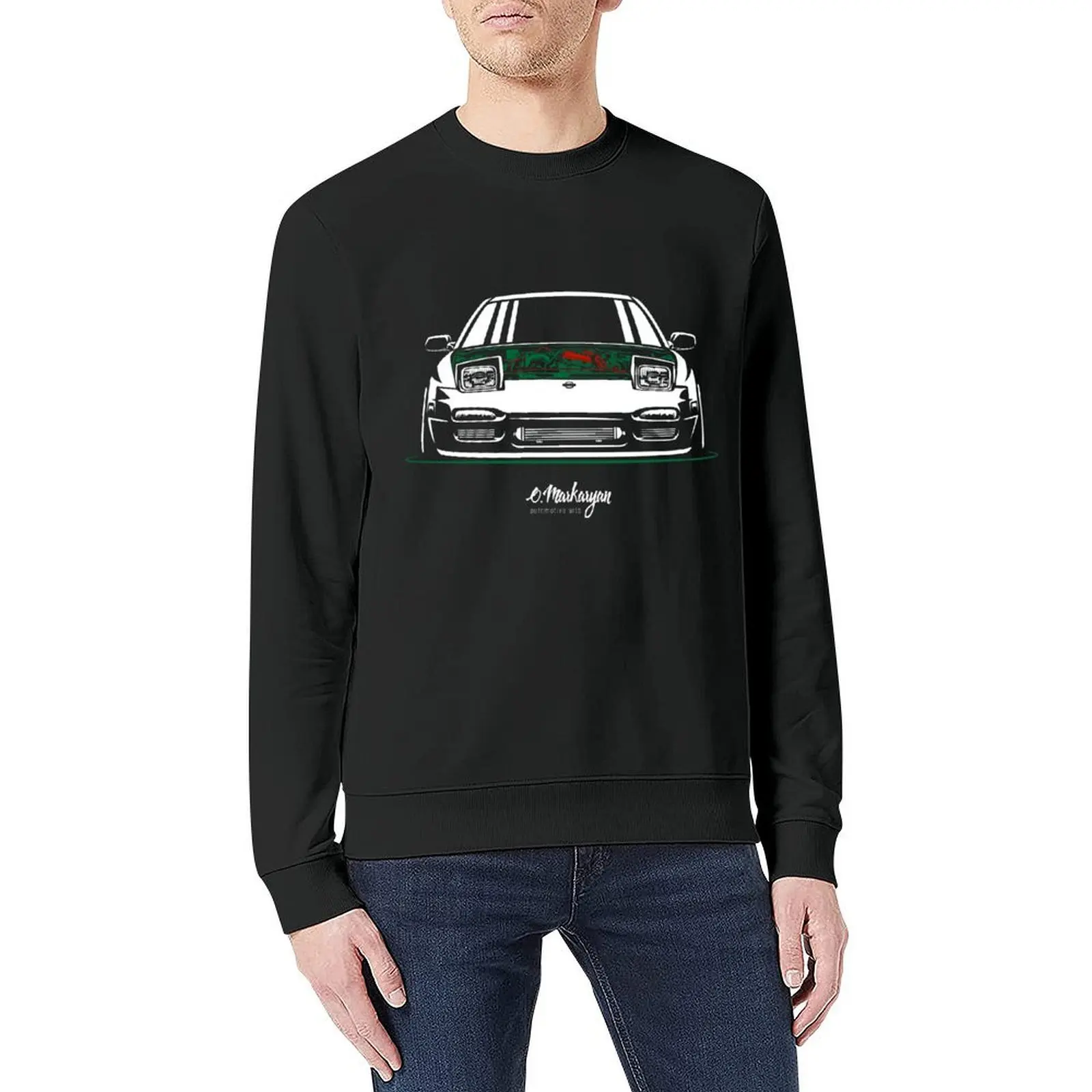 200SX / 180SX / 240SX / سيلفيا البلوز الرجال قميص العرق مجموعة رياضية أنيمي الملابس الملابس الكورية الخريف البلوز