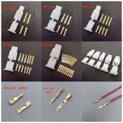 2.8mm 1P 2P 3P 4P 6P 9P Automotive Quick connection Electrical Wire Connector Male Female Cable Terminal Plug Kits Motorcycle