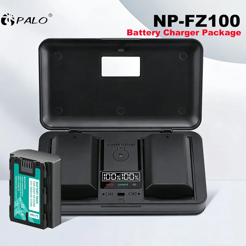 np-fz100-npfz100-np-fz100-battery-lcd-storage-case-charger-for-sony-fx30-a7iii-a7r-iii-a9-a9m2-alpha-9-a7r3-a7r5-a6600-cameras
