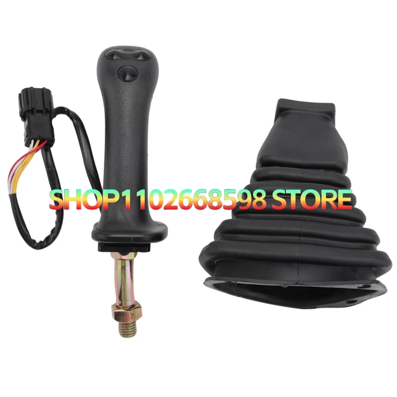 

New3 Buttons Excavator Joystick Assy Handle Gears With Dust Cover For Daewoo Doosan DH DX150 370-9C 215 225 300