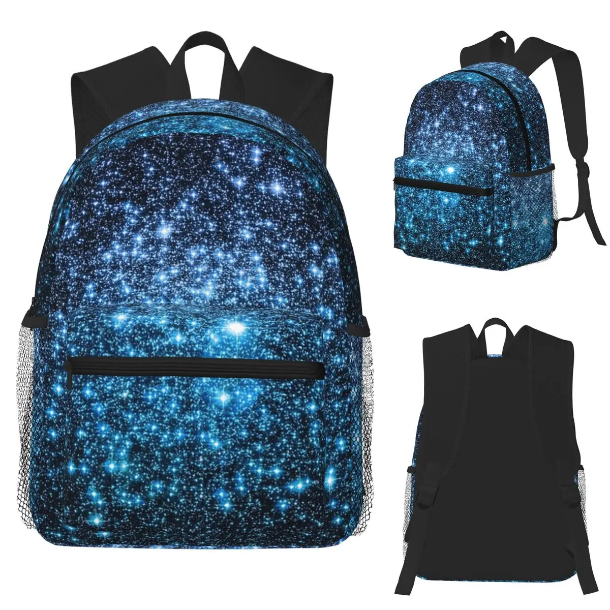 

Galaxy Sparkle Stars Periwinkle Бирюзовый Синий Омбре Студенческий Рюкзак Школьная Сумка Туризм Путешествия Рюкзак для Мужчин Женщин Книжная Сумка