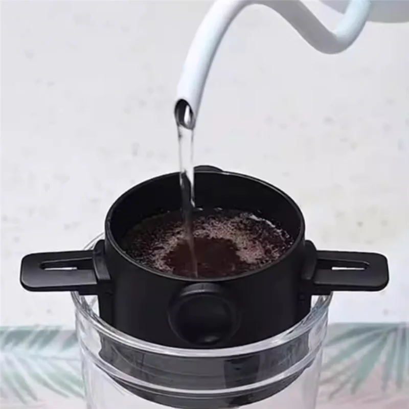 

A86I-Coffee Filter Coffee Maker Stainless Steel Drip Coffee Tea Holder Paperless Pour Over Coffee Dripper
