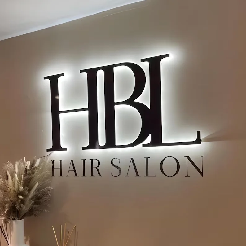 Custom Acrylic Backlit LED Channel Letter 3D Advertising Signs Outdoor Business Illuminated LED Sign