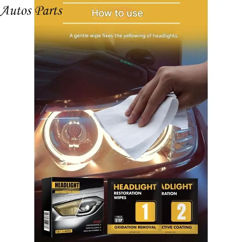 57BA Headlight Revitalizing Wipes Pack Convenient To Carry Brings Back Original Appearance