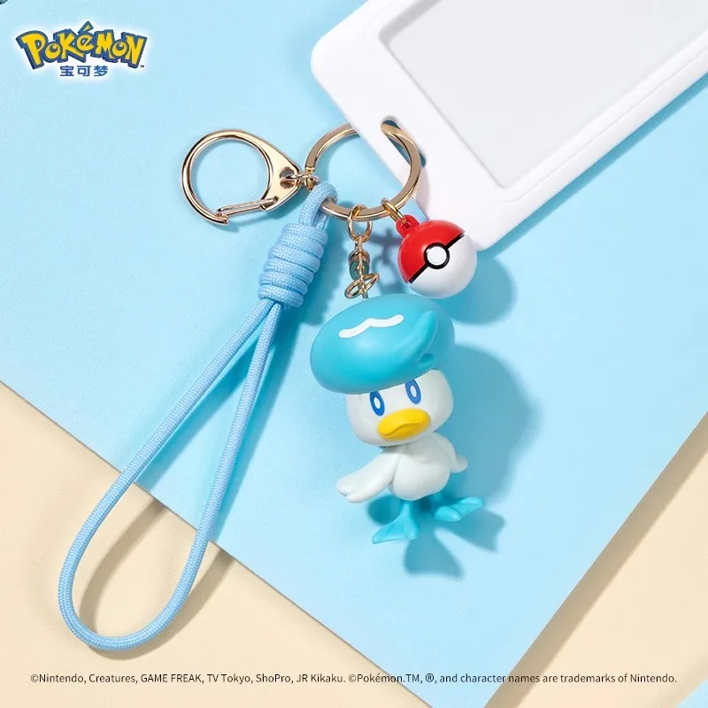Official Pokémon Adventure Companion Series Charms - Sprigatito, Fuecoco, Quaxly 3-Pack Cute Keychain Pendants