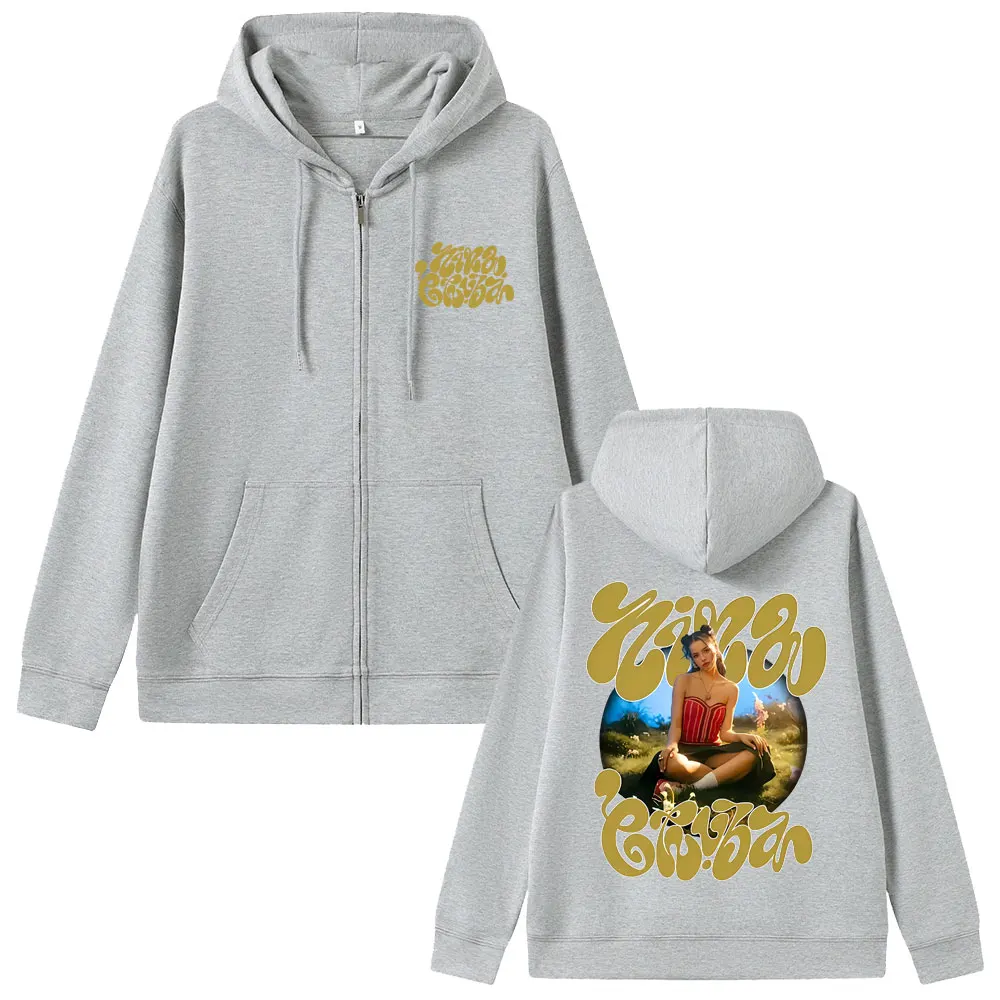 Rapper Nina Chuba Graphic Zipper Hoodie Men Women Hip Hop Fashion Pop Music Streetwear Unisex Casual Oversized Zip Up Hoodies